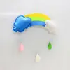 Ornaments Criativos para Casa DIY Nuvens Lua Arco-Íris Coração de Menina Decoração de Quarto Artesanal Estilo Ins Decorações de Dormitório