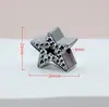 Luna Estrella Plateada Brillante Accesorios para Joyería DIY Colgante Encanto Cordón Decorativo Cuentas Colgante para Bolsas Cuentas