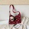 Bolso de gran capacidad para mujer, nuevo y popular bolso de hombro y axila de lunares 2026, bolso de mano pequeño elegante y único