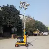 Ventas Directas de Fábrica Remolque Manual de 5.7m 9m Vehículo de Iluminación Móvil Iluminación de Emergencia para Exteriores Faro LED Opcional