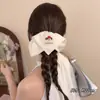 Goma para el pelo con lazo estilo coreano para mujer, Accesorio para el pelo extragrande de alta gama, Goma elástica para el pelo estilo perezoso