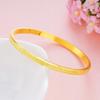 Pulsera de Hebilla Esmerilada de Oro Arena Vietnamita Pulsera Ajustable de Apertura para Niña Cobre Chapado en Oro Imitación Oro Regalo Joyería Venta al por Mayor