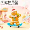 Boneco de Gengibre Boneco de Neve Pingente de Resina 3D Chaveiro Ornamento de Bolsa Desenho Animado Fofo Decoração de Celular Transfronteiriço
