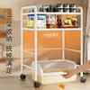 Prateleira de Armazenamento para Comida de Gato Rack Aberto de Armazenamento Sob a Caixa de Areia Prateleira de Armazenamento para Latas de Comida de Gato Suprimentos para Pets Árvore de Gato