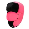 Chapéu Lei Feng Personalizado à Prova de Frio de Inverno Acolchoado com Forro de Lã para Homens e Mulheres Proteção de Orelha para Exterior Chapéu de Algodão Quente Chapéu com Máscara de Inverno