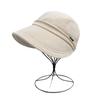 Sombrero de Pescador de Sol de Estilo Coreano de Moda para Mujer Patrón de Gofre Adelgazante para la Cara Casual Versátil Sombrero de Equitación