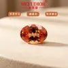 Zafiros naranjas en forma de huevo, gemas cultivadas naranjas ovaladas, piedras sueltas, venta al por mayor desde laboratorio y fábrica, accesorios, joyería
