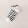Calcetines de encaje para mujer, calcetines cortos de tubo, de verano, finos, dulces y bonitos, con orejas de madera, calcetines náuticos japoneses jk, calcetines blancos y negros para estudiantes