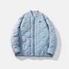 Chaqueta de Béisbol Gruesa Acolchada de Diamantes Estilo Retro Invierno Hong Kong Americano Abrigo de Algodón Marca de Moda para Hombre Holgada Versátil para Pareja Ropa de Abrigo de Algodón