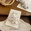 Pinzas para el pelo y gomas para el pelo de Conejo y Oso con Lunares, Rellenas de Algodón, Estilo Bosque de Dibujos Animados, Nuevos Accesorios para el Cabello Lindos en 3D para Niños, Diademas para Bebés