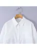 Z nueva de bolsillo delantero verano simple transfronteriza ropa de mujer estilo europeo y americano color liso casual fina camisa 2026ZA