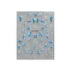 Nuevas Pegatinas de Mariposa para Manicura Jelly Pegatinas de Uñas Estereoscópicas Plateadas en Relieve Pegatinas de Uñas Mariposa Dream de Lujo Puro 3D