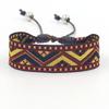 Pulsera de Cinta Jacquard Geométrica Estilo Étnico Nuevo Transfronteriza Pulsera Personalizada Pulsera Tejida a Mano Bohemia