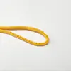 Fabricante cuerda de cordón de fibra de polipropileno pp caliente portátil color blanco y negro hueco cordón cuatro ganchos cuerda al por mayor cuerda de polipropileno