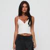 D24TP712 Ropa de mujer transfronteriza de Europa y Estados Unidos primavera y verano Amazon nuevo top camisola sexy de color sólido dividido para mujer