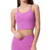 Sujetador Deportivo Cruzado para Fitness y Yoga Color Nude a Prueba de Impactos Push-Up Espalda Bonita Almohadilla Extraíble para el Pecho Tirante Camiseta Deportiva para Mujer C5238