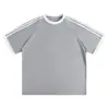 Camiseta de Manga Corta con Cinta de 260 g de Peso Pesado Fresca de Secado Rápido Primavera y Verano Nueva Camiseta para Hombre y Mujer Camiseta Publicitaria con Logotipo Impreso
