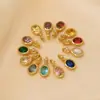 Acessórios DIY Europeus e Americanos, Strass, Pedra de Nascimento de Dezembro com Diamantes, Pingente de Aço Inoxidável 316, Acessórios de Pérola Colorida