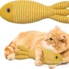 Brinquedos de Peixe com Erva-de-Gato Interessantes, Brinquedos Grandes e Macios para Gatos de Interior Chutarem, Brinquedos para Gatos Duráveis e Altamente Interativos