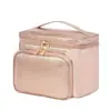 Nueva bolsa de cosméticos grande de Amazon Fashion para mujer, impermeable, de PU, para viajes al aire libre.