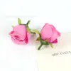 Cabezas de flores de rosa artificiales, capullos de flores, tela de seda, accesorios de flores para decoración de bodas DIY, materiales de rosa multicolor, venta al por mayor desde el fabricante