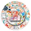 50 Pegatinas de Personajes de Dibujos Animados de Animación China, con Pipi Graffiti, Adecuadas para Fundas de Teléfono, Cuadernos y Cajas de Almacenamiento