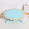 Suporte de Bolo de Camada Única de Três Camadas, Suporte de Exibição de Mesa de Sobremesa Descartável, Bandeja de Lanches para Decoração de Festa de Casamento e Aniversário