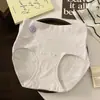 Algodão de Fibra Longa de Xinjiang Roupa Íntima Tamanho Plus Size Algodão Puro 10A Antibacteriana Entrepernas Estendido Jacquard Sem Costura Respirável Cueca Triângulo Cintura Alta Feminina