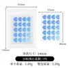 Parches para el acné con forma de corazón láser al por mayor en stock del fabricante, con forma de corazón, únicos, modernos y lindos, parches para el acné de hidrogel, PE, piel artificial