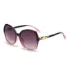 Gafas de Sol de Marco Grande Anti-UV Elegantes de Fotografía Callejera Europeas y Americanas 2024 Gafas de Sol de Sombrilla de Moda para Mujer