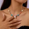 Bestseller transfronterizo Collar bohemio de conchas, joyería de cadena para clavícula multicapa estilo vacación de verano en la playa al por mayor