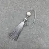 Xiangfei 8B-7 Loto Tallado Doble Borla Colgante Borla Traje Antiguo Dinastía Han Solapa Prensada Escalón Prohibido Estilo Antiguo Ropa con Espalda de Nube Accesorios