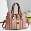 Bolsas Multicolor para Mujer, Bolsas Rayadas de Moda y Tendencia para Mujer, Bolsos de Hombro Cruzados de Gama Alta, Bolsos de Mano de Gran Capacidad