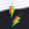 Brincos Geométricos Coloridos Fluorescentes Triângulo de Raio Brincos de Acrílico Brincos Personalizados da Moda Brincos para Mulheres