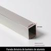 Divisória para vaso sanitário acessórios divisória ferragens liga de alumínio em forma de U ranhura tira de fixação de parede 18mm 12mm espessa em forma de U