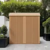 Gabinete Utilitario de Aleación de Aluminio Completa Patio Jardín Balcón Almacenamiento de Herramientas para Mopa Escoba Gabinete de Almacenamiento Protección Solar y Resistente al Agua para Exteriores