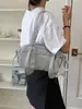 Bolso coreano de nicho transfronterizo, gran capacidad, bolso de hombro tipo tote para mujer de lunares de alta gama, versátil y elegante