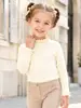 Camiseta de moda estilo europeo y americano para niñas Little maven, top infantil de otoño de manga larga y cuello alto, camiseta básica para bebé