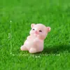 Micro Paisaje Creativo Lindo Cerdo Caminando Lindo Granos Jardinería Paisajismo Decoraciones DIY Accesorios para Colgar Mini Adornos Pequeños