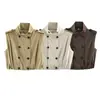 Roupas de comércio exterior femininas 2026 Estilo europeu e americano moderno solto gola alta plissada com lapela dupla sem mangas colete trench coat A16058