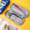 Estuche de lápices de dibujos animados EVA bolsa de papelería estuche para niños de primaria astronauta cuero 3D panda estuche lindo