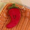 Colgante creativo y divertido de peluche vegetal para niña, llavero decorativo, mochila pequeña, venta al por mayor