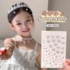 Pasta de maquiagem infantil Face Diamond Face Accessories Pasta de rosto Diamond Shattered Diamond Lantejoulas Maquiagem para os olhos Butterfly Bright Rhinestone Performance Face Paste