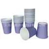 Venta al por mayor del fabricante Surtido de colores Pura Colorida Set para Fiesta de Cumpleaños Bodas Suministros Festivos Vajilla Vasos de Papel Platos de Papel