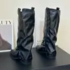 Calcetín de Tacón Grueso Hasta la Rodilla Botas de Caballero Mujer 2026 Invierno Más Vendidos Botas de Caña Larga Moda Retro Botas de Tacón