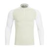 Nueva Camiseta Deportiva de Manga Larga con Media Cremallera para Hombre Otoño e Invierno Casual Versátil Ropa Europea y Americana Correr Fitness Media Abierta