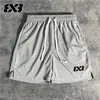 Pantalones Cortos 3V3 Transpirables de Secado Rápido para Baloncesto, Deportes, Correr, Fitness, Pantalones Cortos Prácticos Estilo Americano, de Longitud hasta la Rodilla, Pantalones de Tres Cuartos
