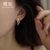 Pendientes de plata de ley S925 con diseño en espiral Xigu E1786 para mujer, de alta calidad, estilo frío europeo y americano, pendientes sencillos personalizados