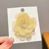 Grampo de Cabelo de Flor para Mulheres, Acessório Tendência para Sessão de Fotos, Atmosfera Vintage de Fada, Estética Azul, Novo Estilo Chinês Presilha Lateral