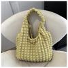 Bolsa Grande Suave de Burbujas para Mujer, Nylon Plegado Estilo Coreano, Bolso de Hombro Suave, Bolso Tote Nuevo Primavera 2024